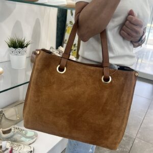 Brown usnjena torbica